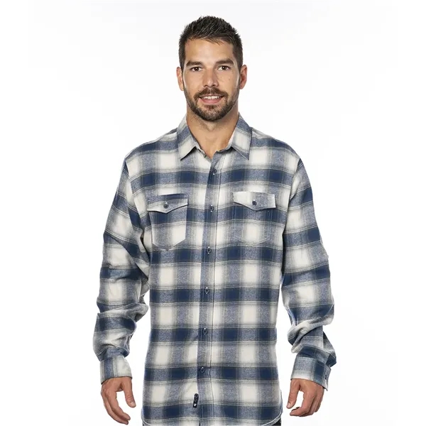 Burnside Men's Long Sleeve Plaid Flannel. 5.4 ounce.... from ASI 89380 Staton Corporate and Casual