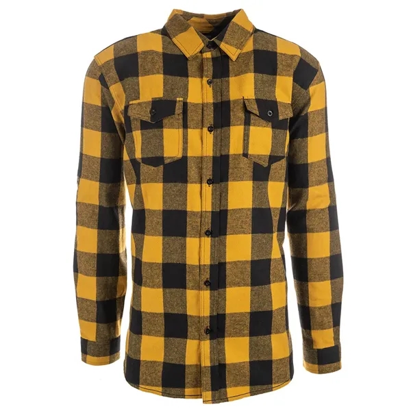 Burnside Men's Long Sleeve Plaid Flannel. 5.4 ounce.... from ASI 89380 Staton Corporate and Casual