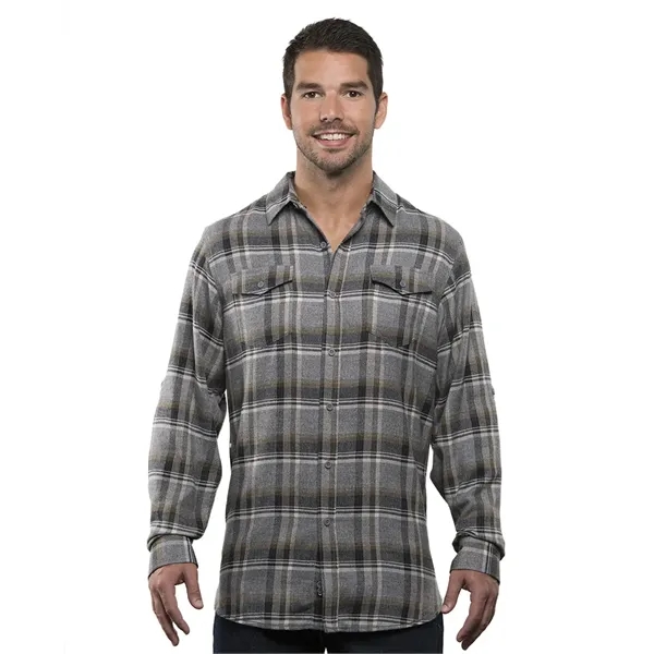 Burnside Men's Long Sleeve Plaid Flannel. 5.4 ounce.... from ASI 89380 Staton Corporate and Casual