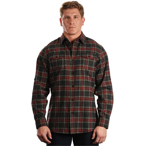 Burnside Men's Long Sleeve Plaid Flannel. 5.4 ounce.... from ASI 89380 Staton Corporate and Casual