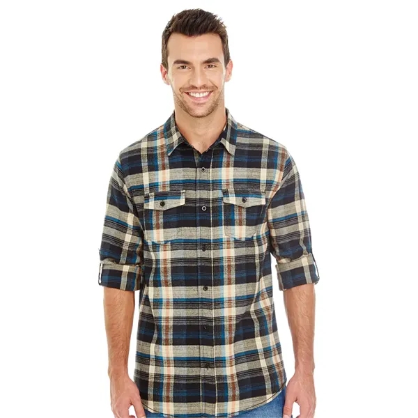 Burnside Men's Long Sleeve Plaid Flannel. 5.4 ounce.... from ASI 89380 Staton Corporate and Casual