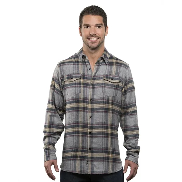 Burnside Men's Long Sleeve Plaid Flannel. 5.4 ounce.... from ASI 89380 Staton Corporate and Casual