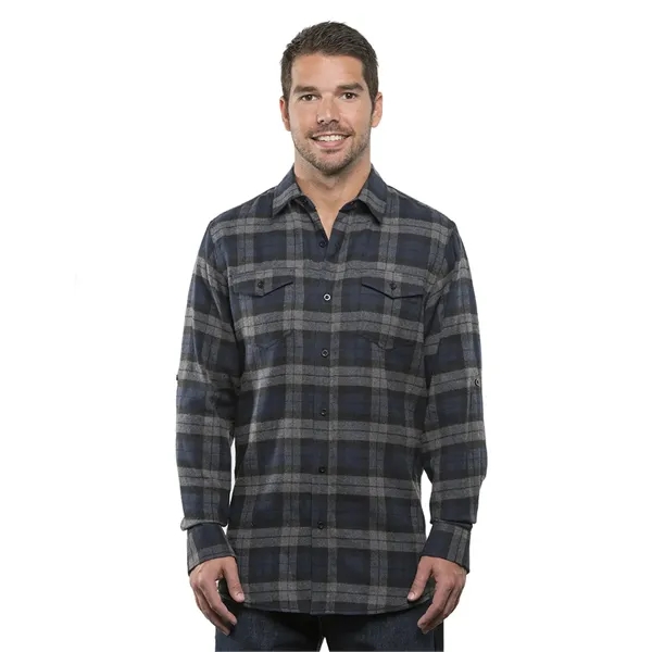 Burnside Men's Long Sleeve Plaid Flannel. 5.4 ounce.... from ASI 89380 Staton Corporate and Casual