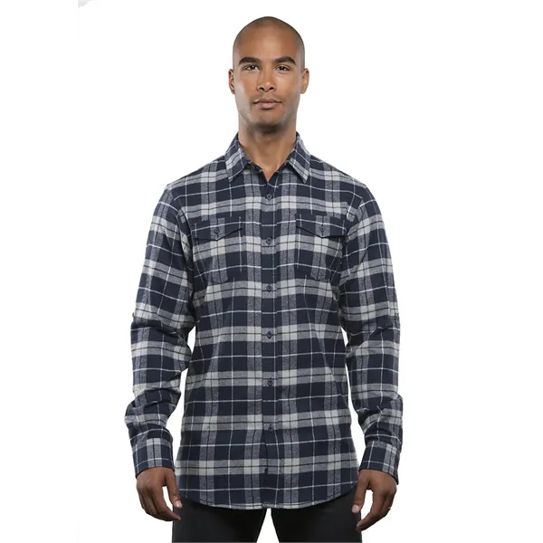Burnside Men's Long Sleeve Plaid Flannel. 5.4 ounce.... from ASI 89380 Staton Corporate and Casual