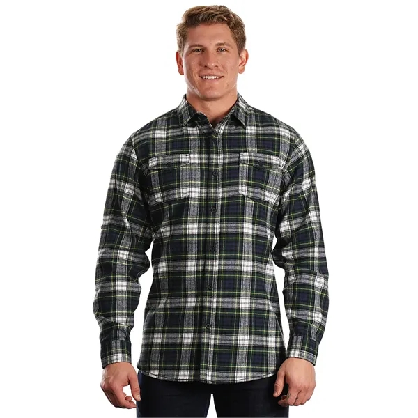 Burnside Men's Long Sleeve Plaid Flannel. 5.4 ounce.... from ASI 89380 Staton Corporate and Casual