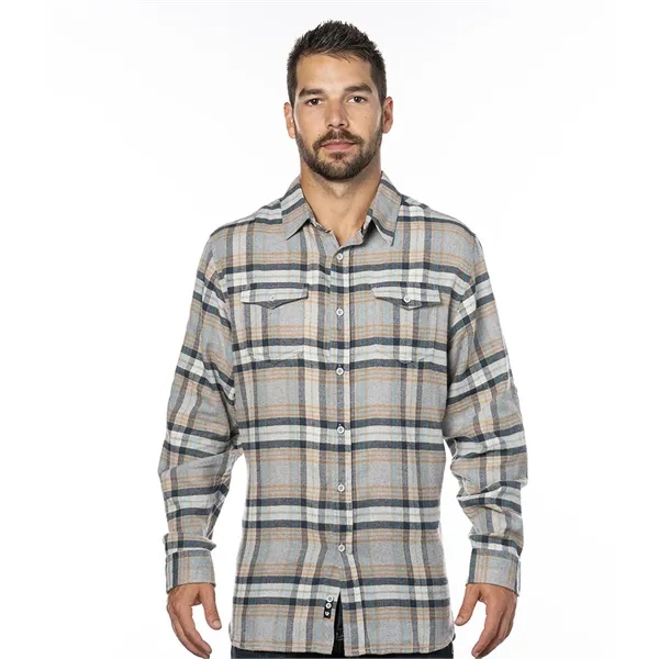 Burnside Men's Long Sleeve Plaid Flannel. 5.4 ounce.... from ASI 89380 Staton Corporate and Casual