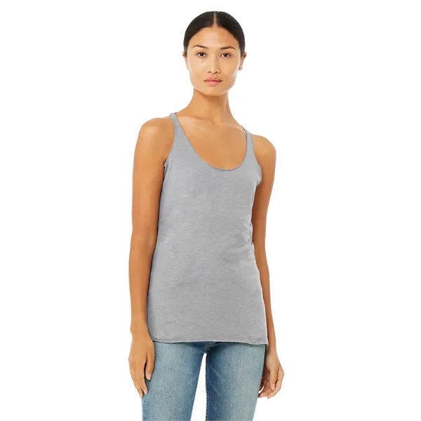 Womens Triblend Racerback Tank. 3.8 ounce. 50% polyester/25% combed and ring... from ASI 89380 Staton Corporate and Casual / Staton®