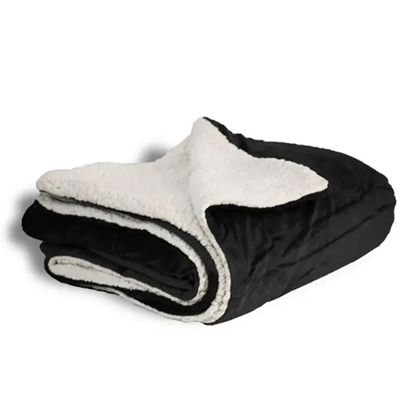 Alpine Fleece Micro Mink Sherpa Blanket. 11 ounce 100% polyester plush... from ASI 89380 Staton Corporate and Casual / Staton®