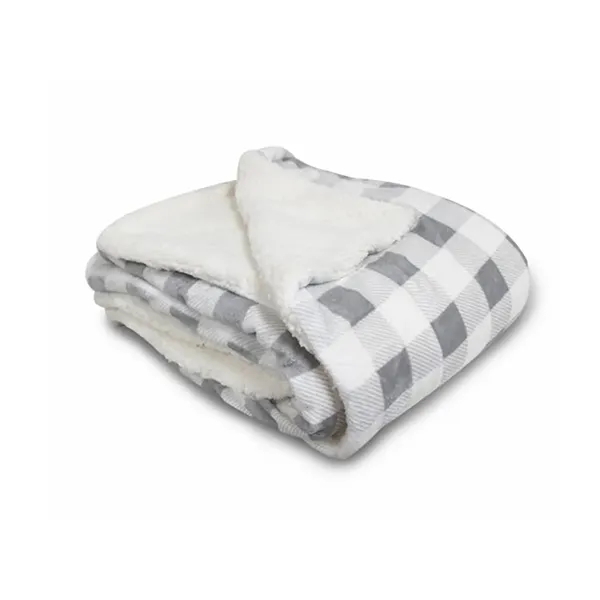 Alpine Fleece Micro Mink Sherpa Blanket. 11 ounce 100% polyester plush... from ASI 89380 Staton Corporate and Casual / Staton®