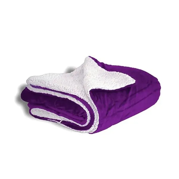 Alpine Fleece Micro Mink Sherpa Blanket. 11 ounce 100% polyester plush... from ASI 89380 Staton Corporate and Casual / Staton®