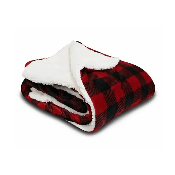 Alpine Fleece Micro Mink Sherpa Blanket. 11 ounce 100% polyester plush... from ASI 89380 Staton Corporate and Casual / Staton®
