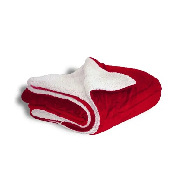 Alpine Fleece Micro Mink Sherpa Blanket. 11 ounce 100% polyester plush... from ASI 89380 Staton Corporate and Casual / Staton®