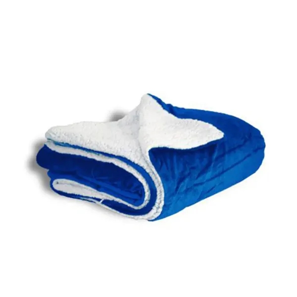 Alpine Fleece Micro Mink Sherpa Blanket. 11 ounce 100% polyester plush... from ASI 89380 Staton Corporate and Casual / Staton®