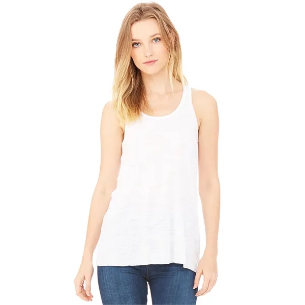 Womens Flowy Racerback Tank. 3.7 ounce. 65% polyester/35% viscose.... from ASI 89380 Staton Corporate and Casual / Staton®