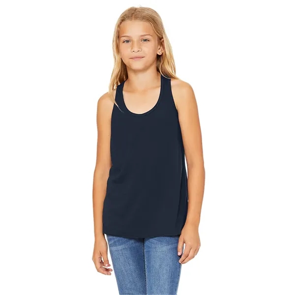 Youth Flowy Racerback Tank. 3.7 ounce. 65% polyester/35% viscose.... from ASI 89380 Staton Corporate and Casual / Staton®