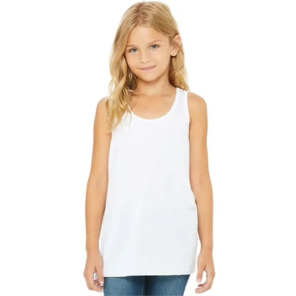 Youth Flowy Racerback Tank. 3.7 ounce. 65% polyester/35% viscose.... from ASI 89380 Staton Corporate and Casual / Staton®