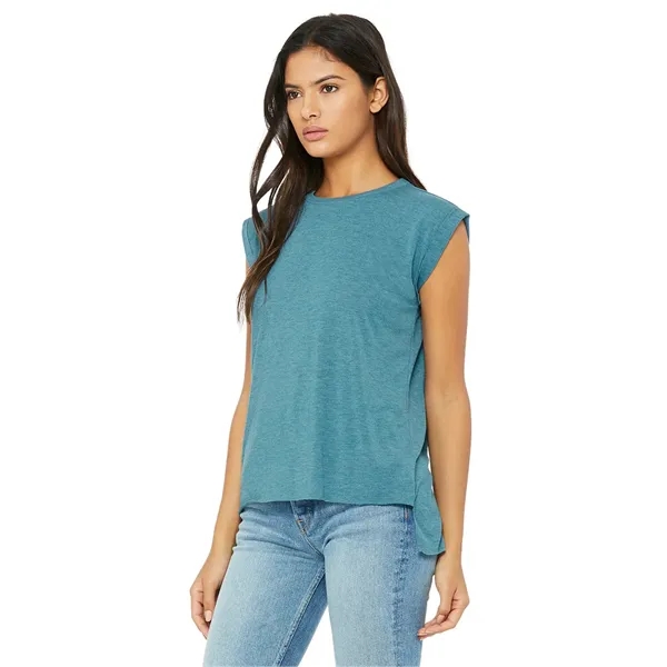 Womens Flowy Muscle Tee With Rolled Cuffs. 3.7 ounce.... from ASI 89380 Staton Corporate and Casual / Staton®