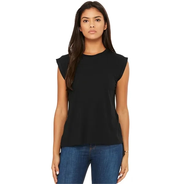 Womens Flowy Muscle Tee With Rolled Cuffs. 3.7 ounce.... from ASI 89380 Staton Corporate and Casual / Staton®