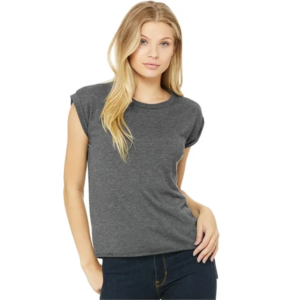 Womens Flowy Muscle Tee With Rolled Cuffs. 3.7 ounce.... from ASI 89380 Staton Corporate and Casual / Staton®