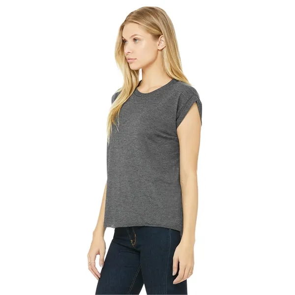 Womens Flowy Muscle Tee With Rolled Cuffs. 3.7 ounce.... from ASI 89380 Staton Corporate and Casual / Staton®
