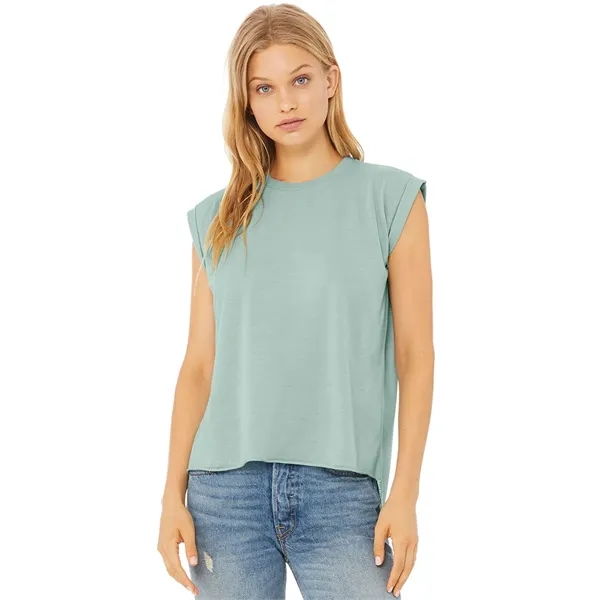 Womens Flowy Muscle Tee With Rolled Cuffs. 3.7 ounce.... from ASI 89380 Staton Corporate and Casual / Staton®