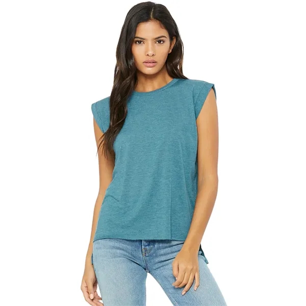 Womens Flowy Muscle Tee With Rolled Cuffs. 3.7 ounce.... from ASI 89380 Staton Corporate and Casual / Staton®