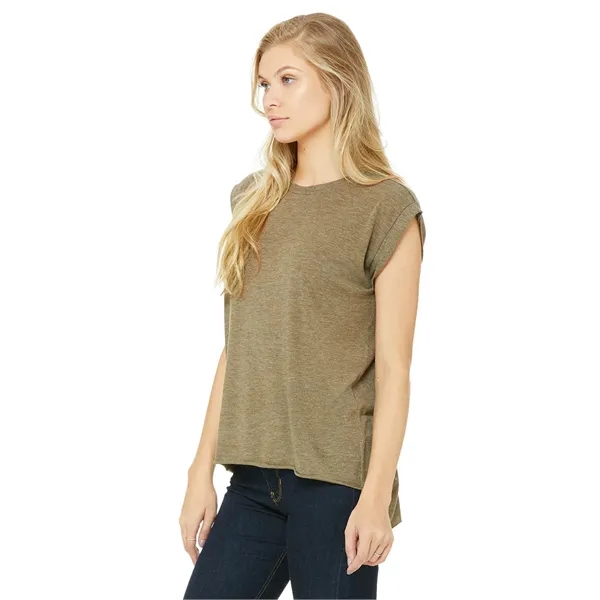 Womens Flowy Muscle Tee With Rolled Cuffs. 3.7 ounce.... from ASI 89380 Staton Corporate and Casual / Staton®