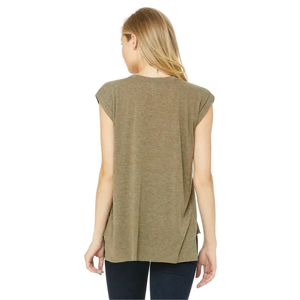 Womens Flowy Muscle Tee With Rolled Cuffs. 3.7 ounce.... from ASI 89380 Staton Corporate and Casual / Staton®