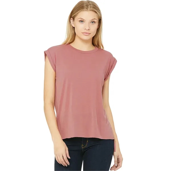 Womens Flowy Muscle Tee With Rolled Cuffs. 3.7 ounce.... from ASI 89380 Staton Corporate and Casual / Staton®