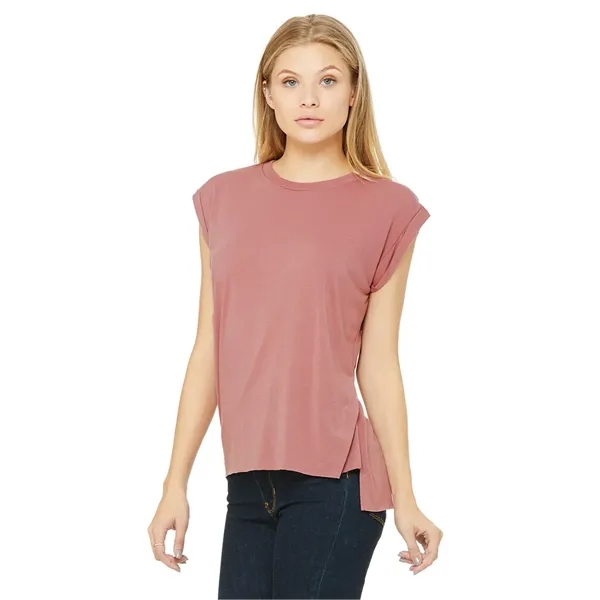 Womens Flowy Muscle Tee With Rolled Cuffs. 3.7 ounce.... from ASI 89380 Staton Corporate and Casual / Staton®