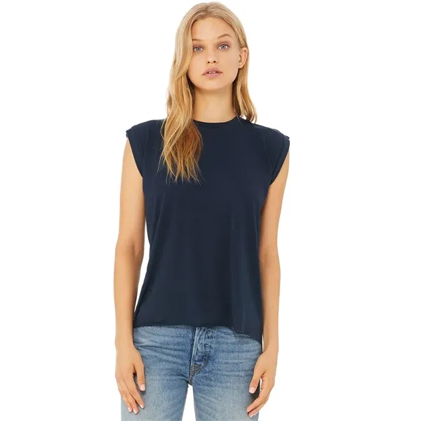 Womens Flowy Muscle Tee With Rolled Cuffs. 3.7 ounce.... from ASI 89380 Staton Corporate and Casual / Staton®