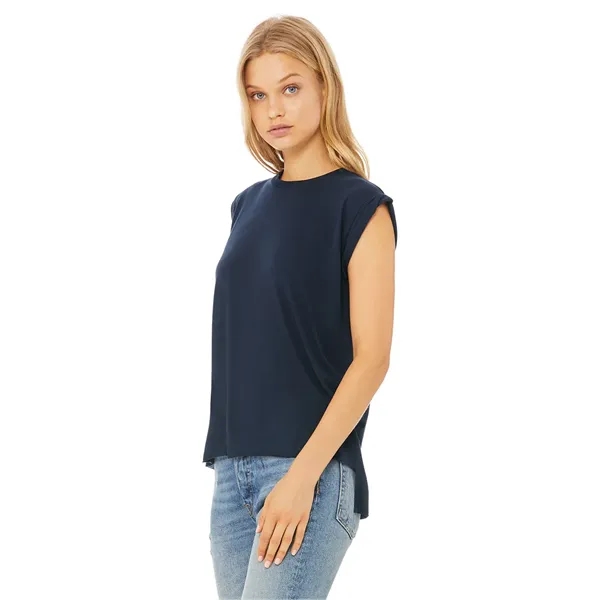 Womens Flowy Muscle Tee With Rolled Cuffs. 3.7 ounce.... from ASI 89380 Staton Corporate and Casual / Staton®