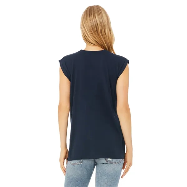 Womens Flowy Muscle Tee With Rolled Cuffs. 3.7 ounce.... from ASI 89380 Staton Corporate and Casual / Staton®