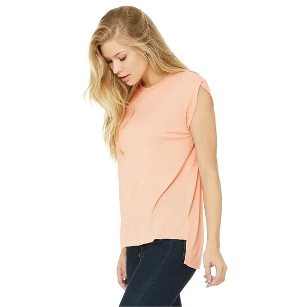 Womens Flowy Muscle Tee With Rolled Cuffs. 3.7 ounce.... from ASI 89380 Staton Corporate and Casual / Staton®