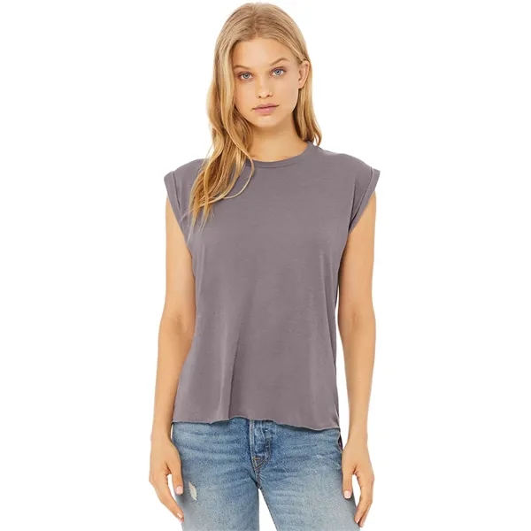 Womens Flowy Muscle Tee With Rolled Cuffs. 3.7 ounce.... from ASI 89380 Staton Corporate and Casual / Staton®