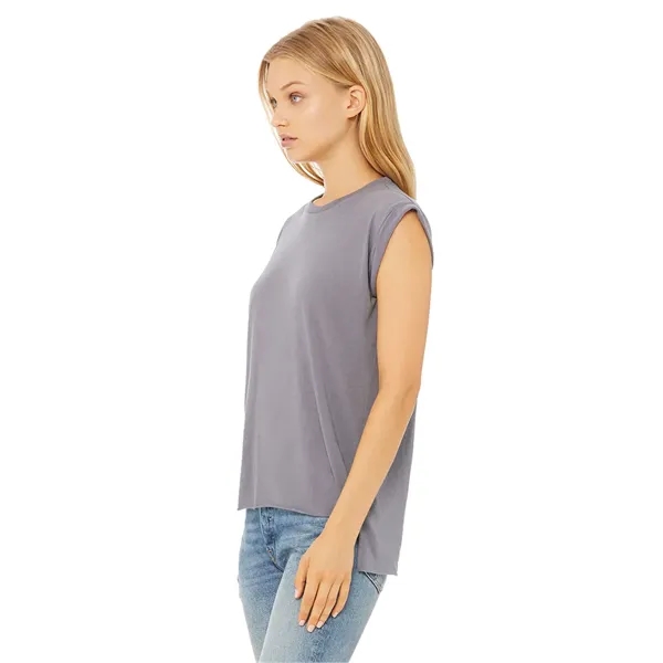 Womens Flowy Muscle Tee With Rolled Cuffs. 3.7 ounce.... from ASI 89380 Staton Corporate and Casual / Staton®