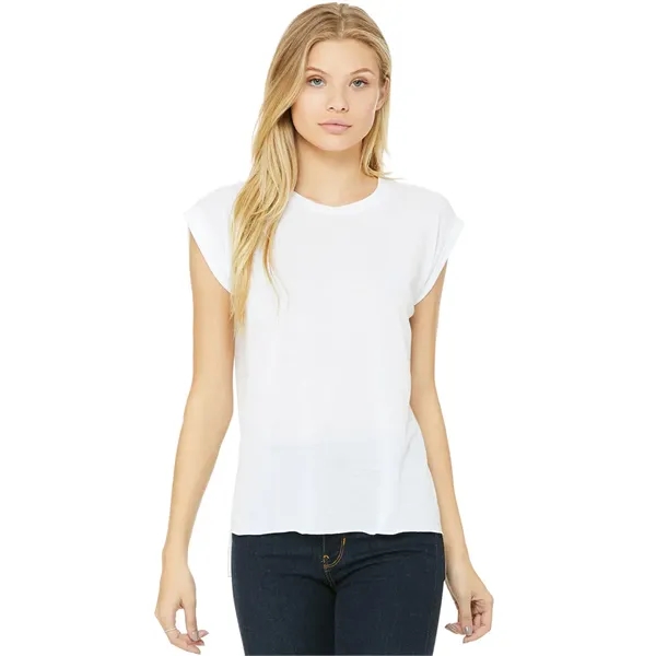 Womens Flowy Muscle Tee With Rolled Cuffs. 3.7 ounce.... from ASI 89380 Staton Corporate and Casual / Staton®