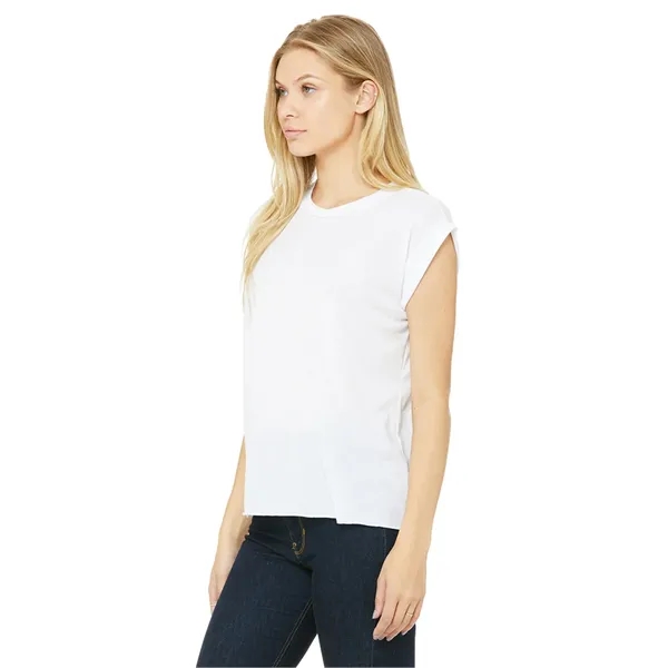 Womens Flowy Muscle Tee With Rolled Cuffs. 3.7 ounce.... from ASI 89380 Staton Corporate and Casual / Staton®