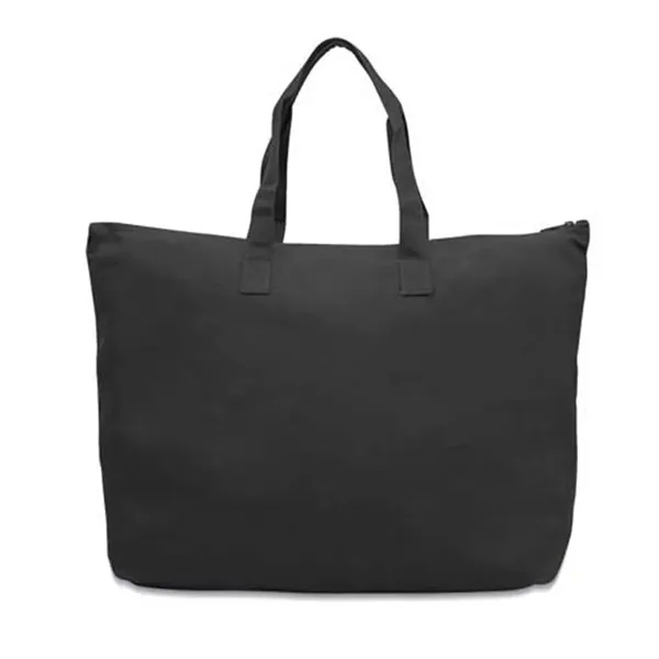 Cotton canvas tote bag with zipper top and interior zippered pocket.... from ASI 89380 Staton Corporate and Casual / Staton®