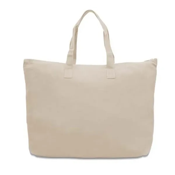 Cotton canvas tote bag with zipper top and interior zippered pocket.... from ASI 89380 Staton Corporate and Casual / Staton®