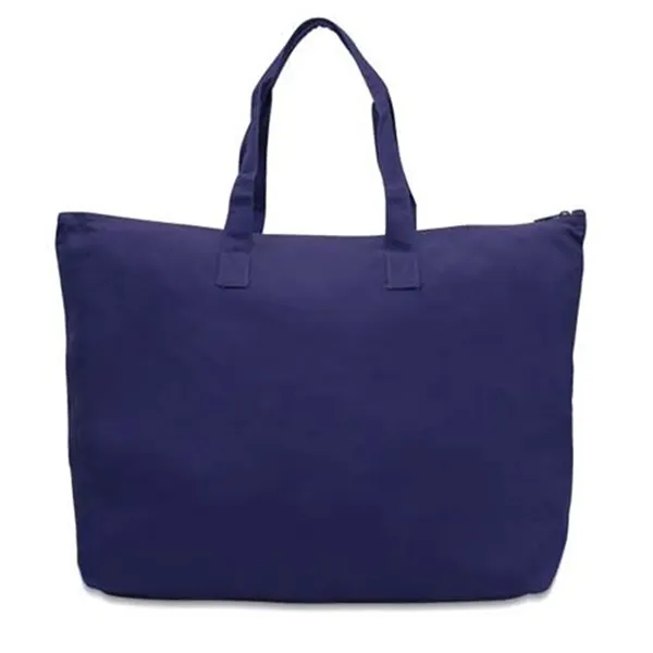 Cotton canvas tote bag with zipper top and interior zippered pocket.... from ASI 89380 Staton Corporate and Casual / Staton®