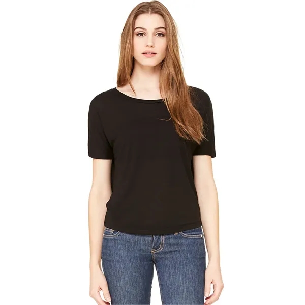 Women's flowy open back tee with side seamed.... from ASI 89380 Staton Corporate and Casual / Staton®