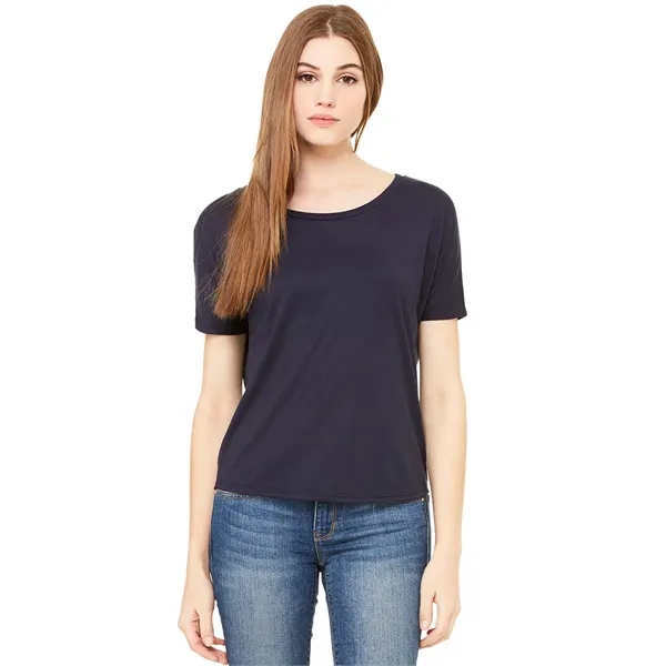 Women's flowy open back tee with side seamed.... from ASI 89380 Staton Corporate and Casual / Staton®