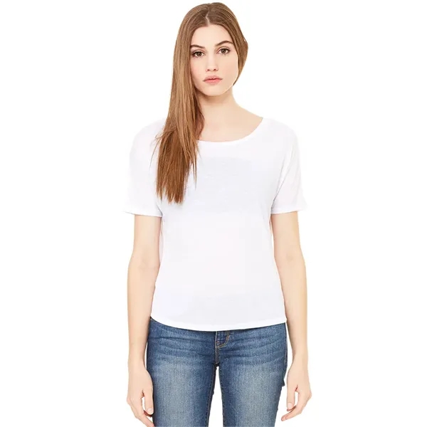 Women's flowy open back tee with side seamed.... from ASI 89380 Staton Corporate and Casual / Staton®