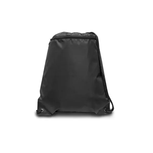 Zippered Drawstring Backpack. 210 denier nylon.... from ASI 89380 Staton Corporate and Casual / Staton®