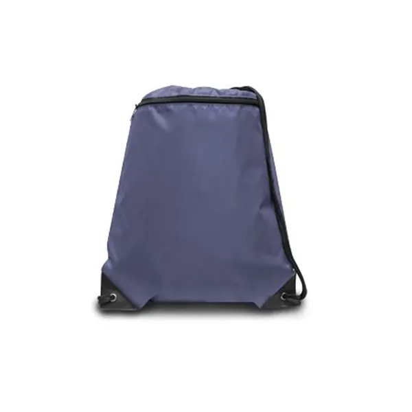 Zippered Drawstring Backpack. 210 denier nylon.... from ASI 89380 Staton Corporate and Casual / Staton®