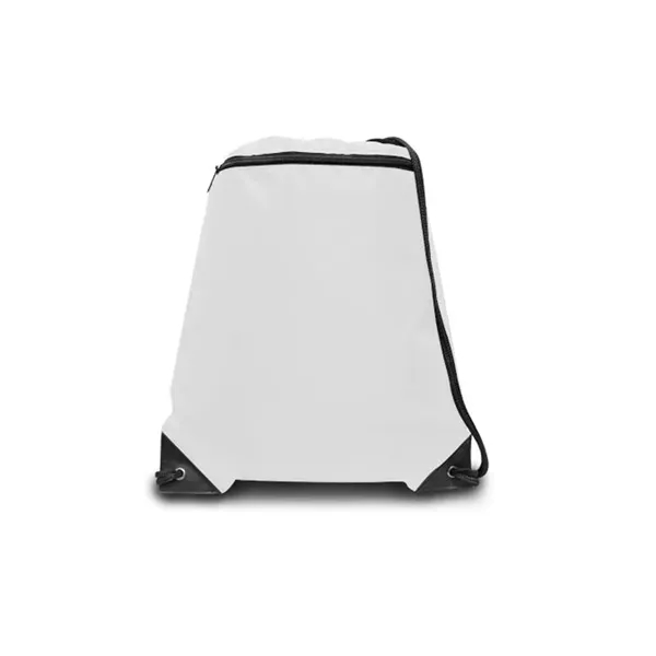 Zippered Drawstring Backpack. 210 denier nylon.... from ASI 89380 Staton Corporate and Casual / Staton®