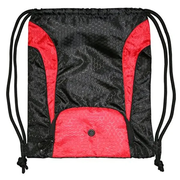Honeycomb ripstop PU black super DUROcord drawstring pack.... from ASI 89380 Staton Corporate and Casual / Staton®