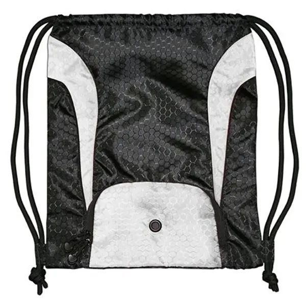 Honeycomb ripstop PU black super DUROcord drawstring pack.... from ASI 89380 Staton Corporate and Casual / Staton®