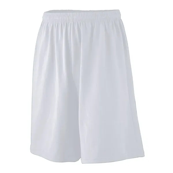 Longer length jersey shorts with a 9-inch inseam and covered elastic... from ASI 89380 Staton Corporate and Casual / Staton®